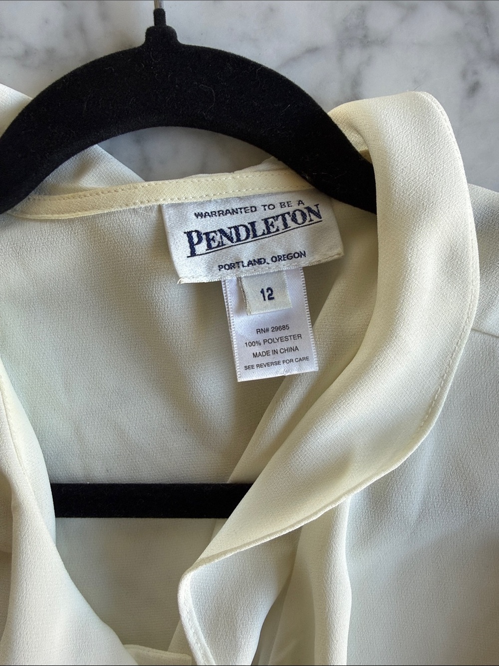 Vintage Pendleton Ruffled Blouse - Picture 2 of 5